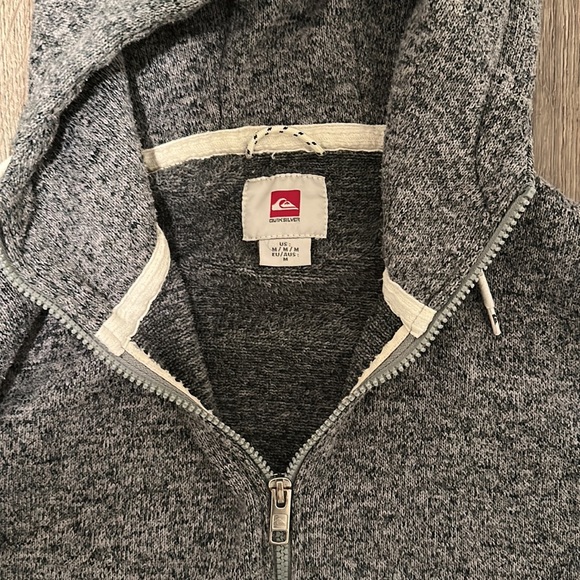 Grey quicksilver hoodie zip up - Picture 2 of 2